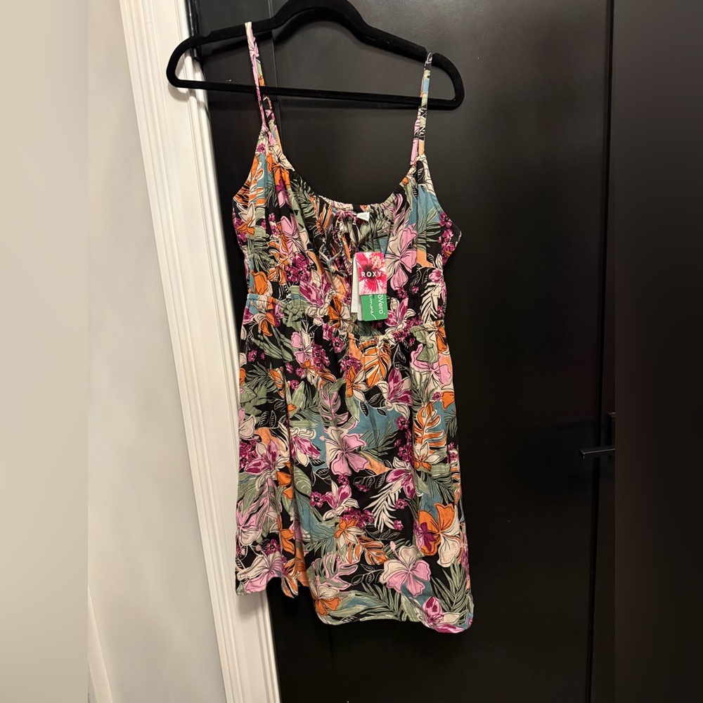 Roxy dress-tropical print, XL NEW with tag.